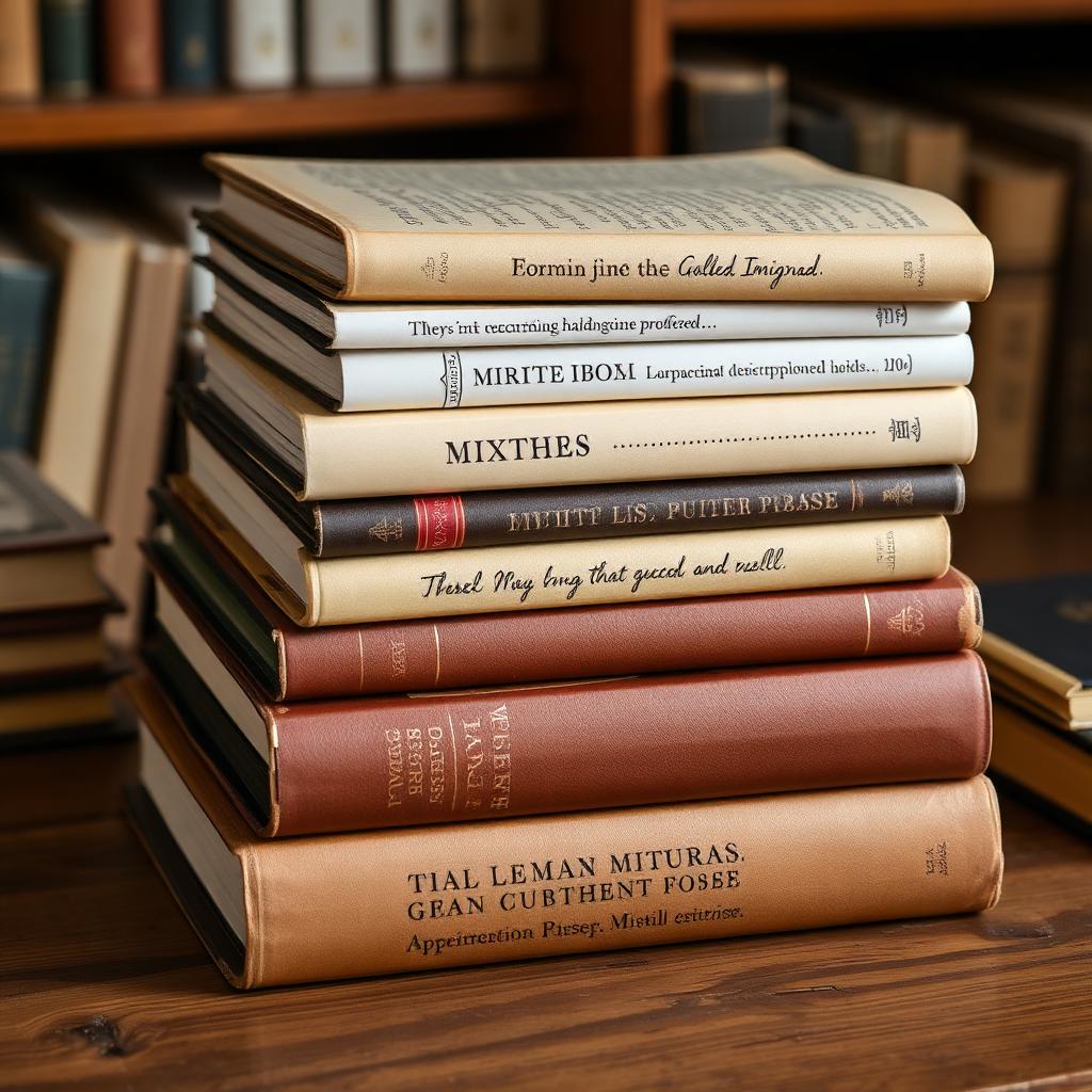 Published books and manuscripts
